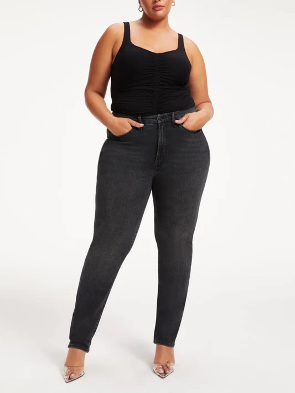 Good American Good Classic Slim Straight Jeans